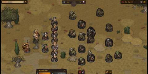 Fighting Against a Group of Orcs in Battle Brothers