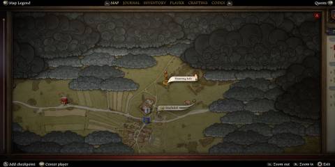 The Location Of Racing Horseshoes On The Map 