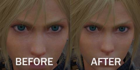 An image of Cloud Strife in the Upscaled 4K Textures mod for Final Fantasy 7 Rebirth mod