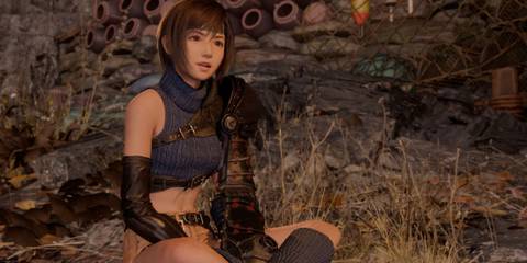 An image of Yuffie in the Yuffie Tweaks mod for Final Fantasy 7 Rebirth