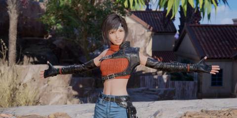 An image of Yuffie in the Yuffie Tweaks mod for Final Fantasy 7 Rebirth