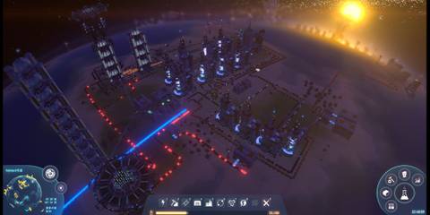 The Early Stage of a World Build in Dyson Sphere Program