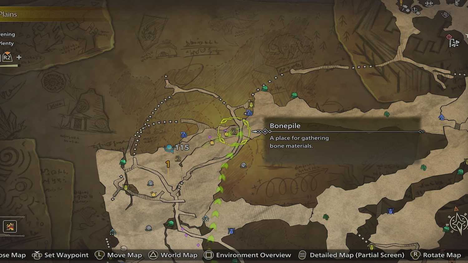 Melhores locais para farmar ossos resistentes