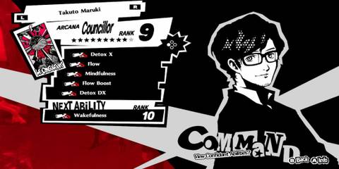 Maruki's Confidant Menu 