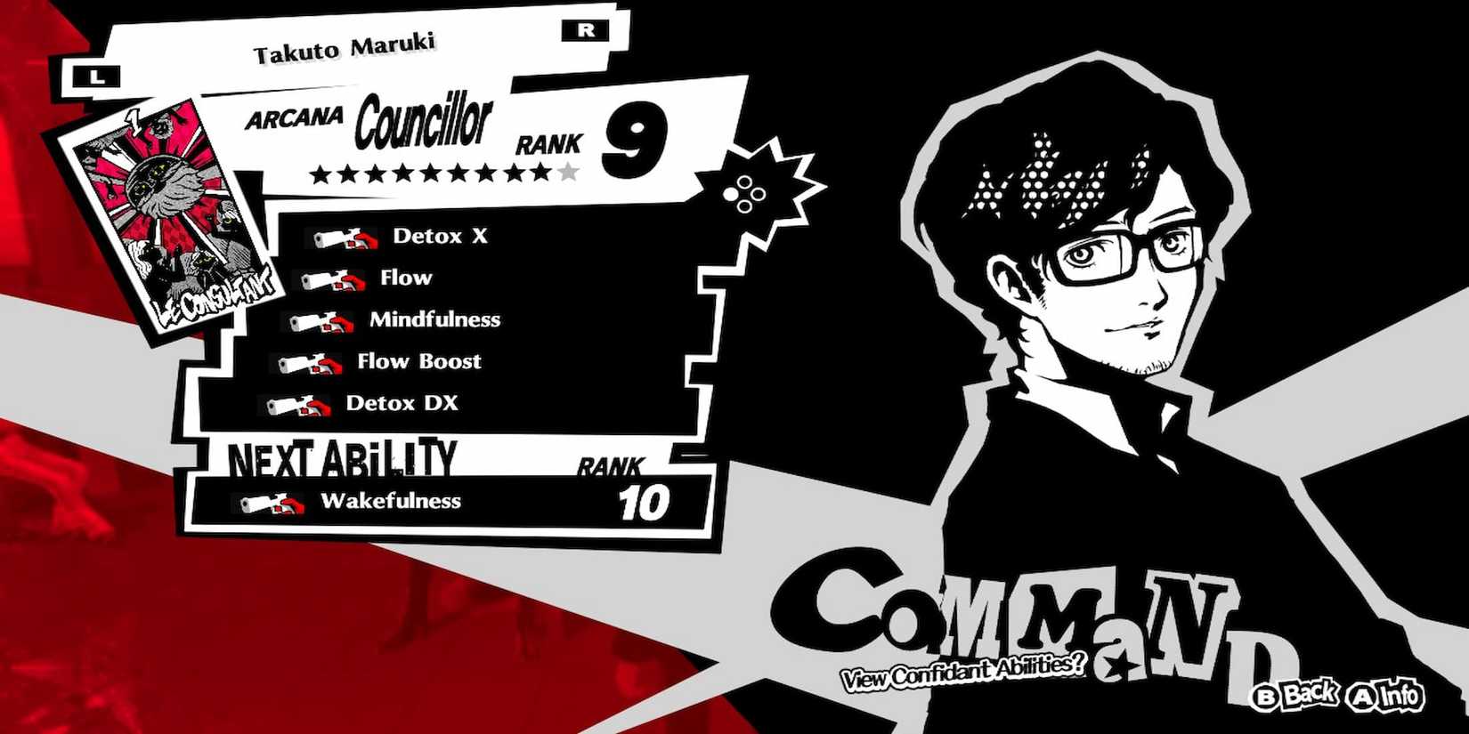 Maruki's Confidant Menu 