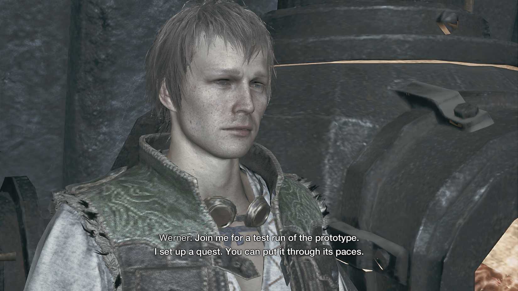 MH WIlds Werner Test Run dialogue start