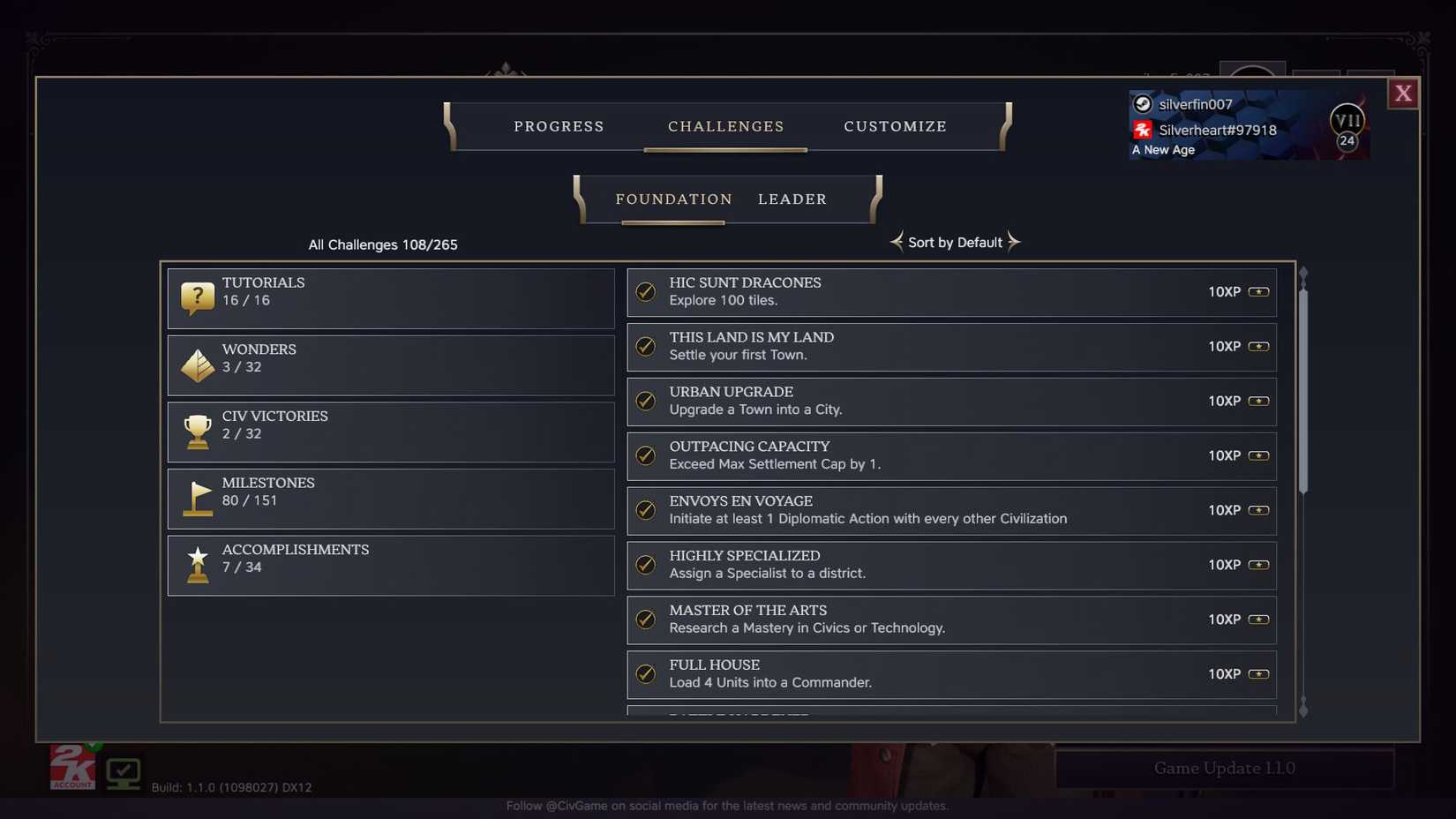 Civ 7_Foundation Legend Path_Challenge Menu