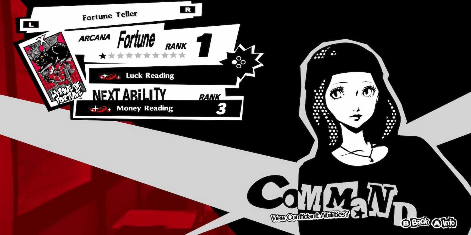 Chihaya's Confidant Menu 