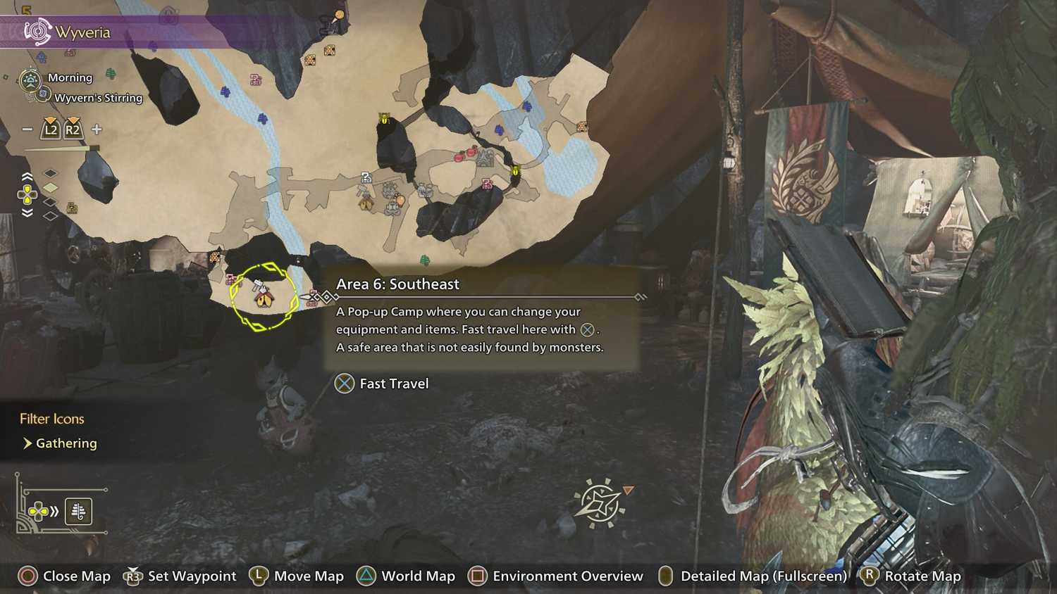 Ruínas de Wyveria (Acampamento Área 6 - Sudeste):