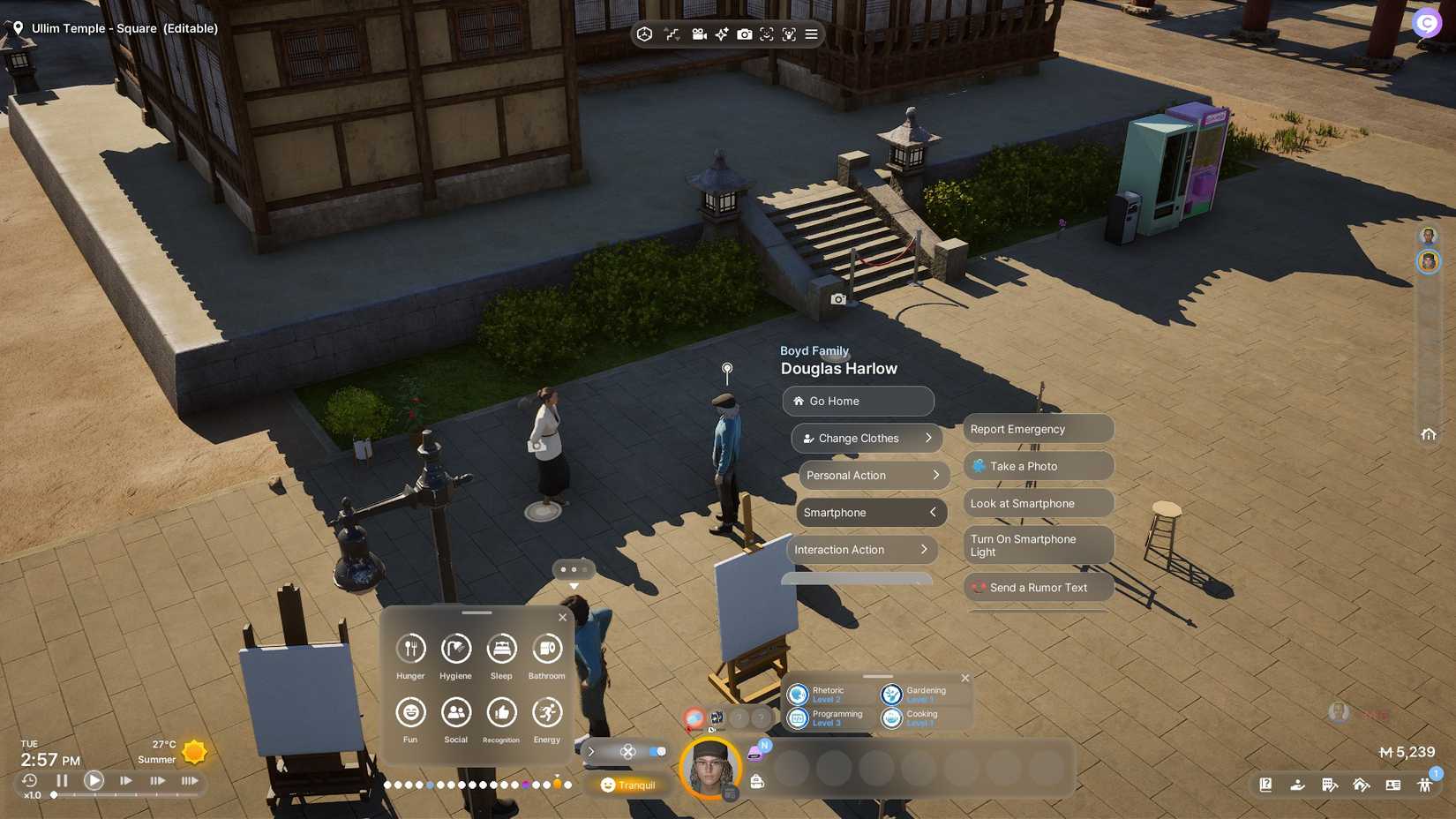 inZOI_ZOI Smartphone Menu