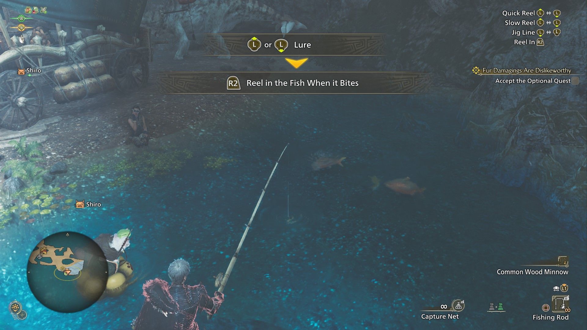Catching fish in MH Wilds