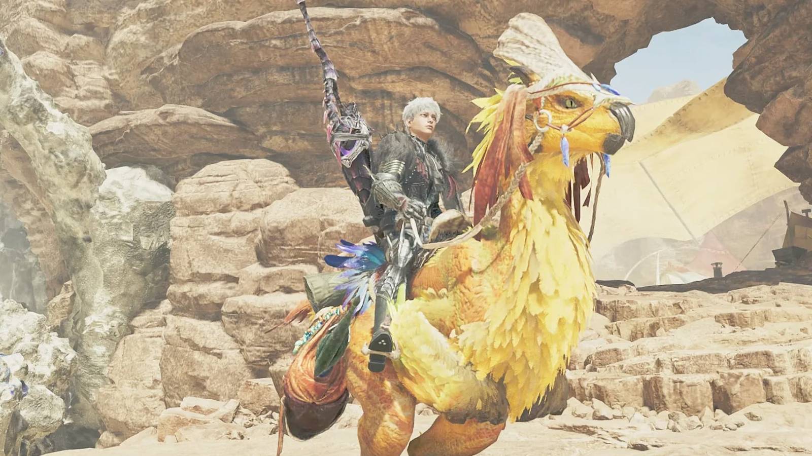 MH Wilds Seikret with headdress