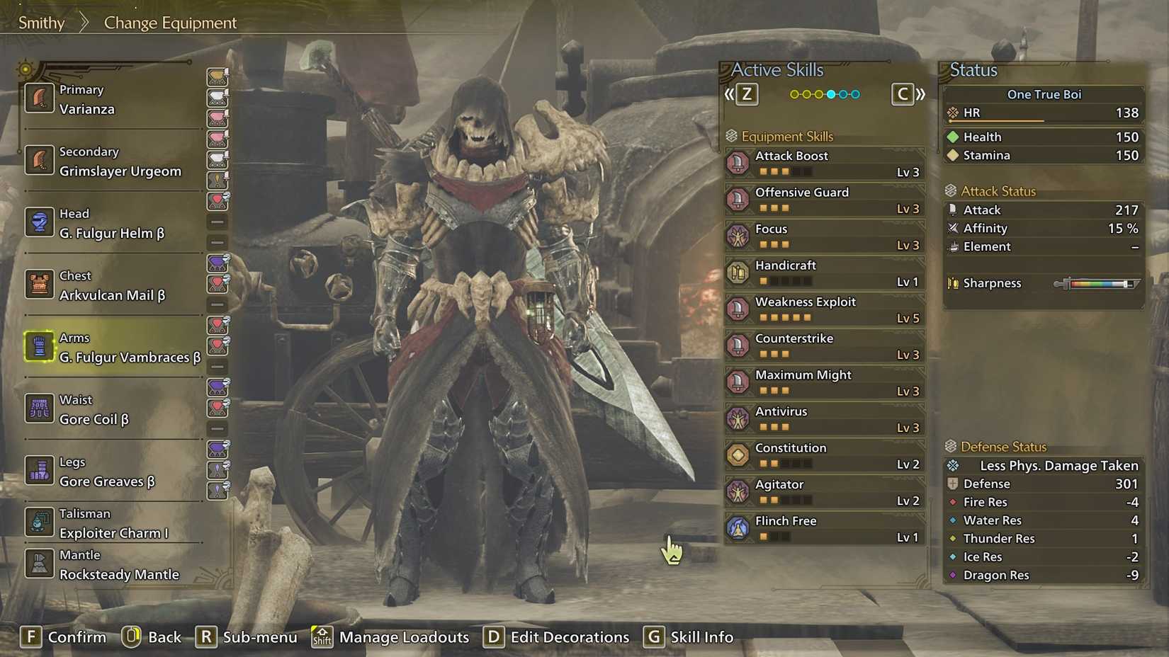 MH Wilds Offset Greatsword Build armor and skills