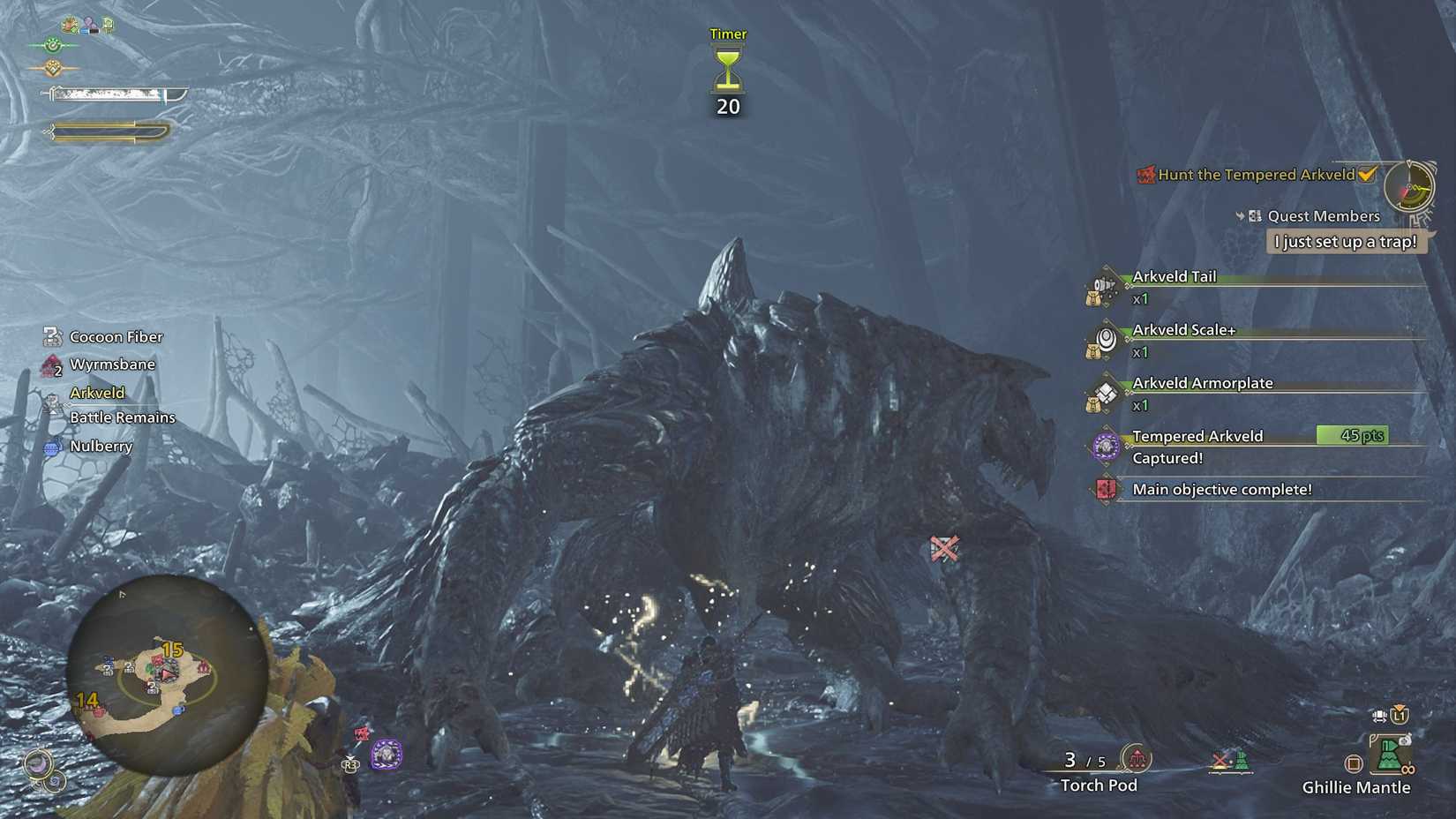 MH Wilds Tempered Arkveld Captured