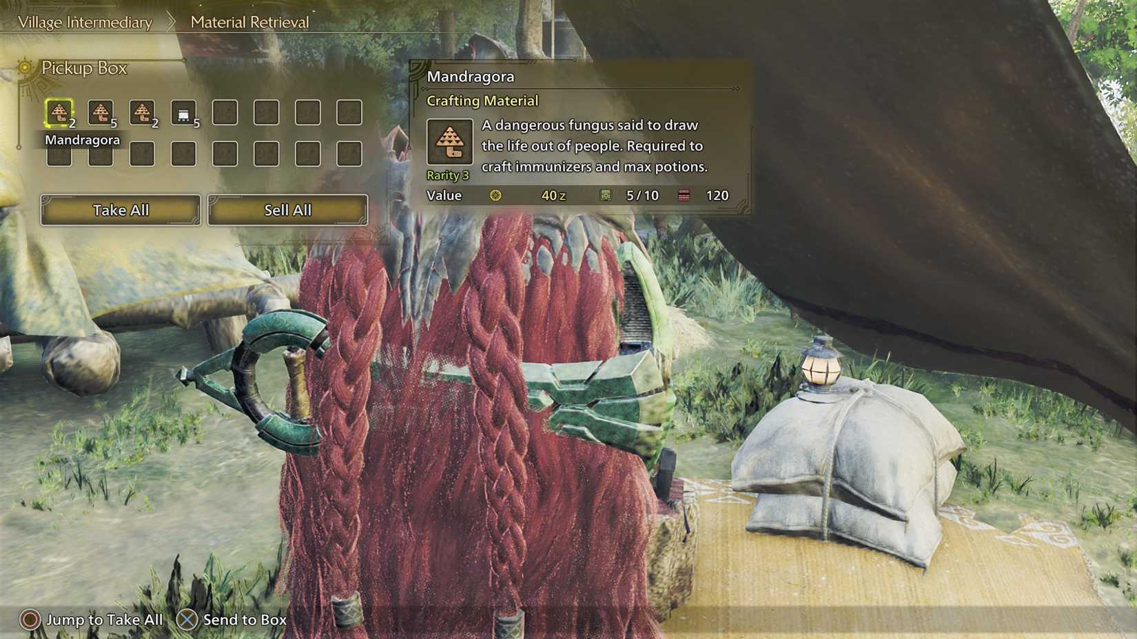 MH Wilds Mandragora Material Retrieval