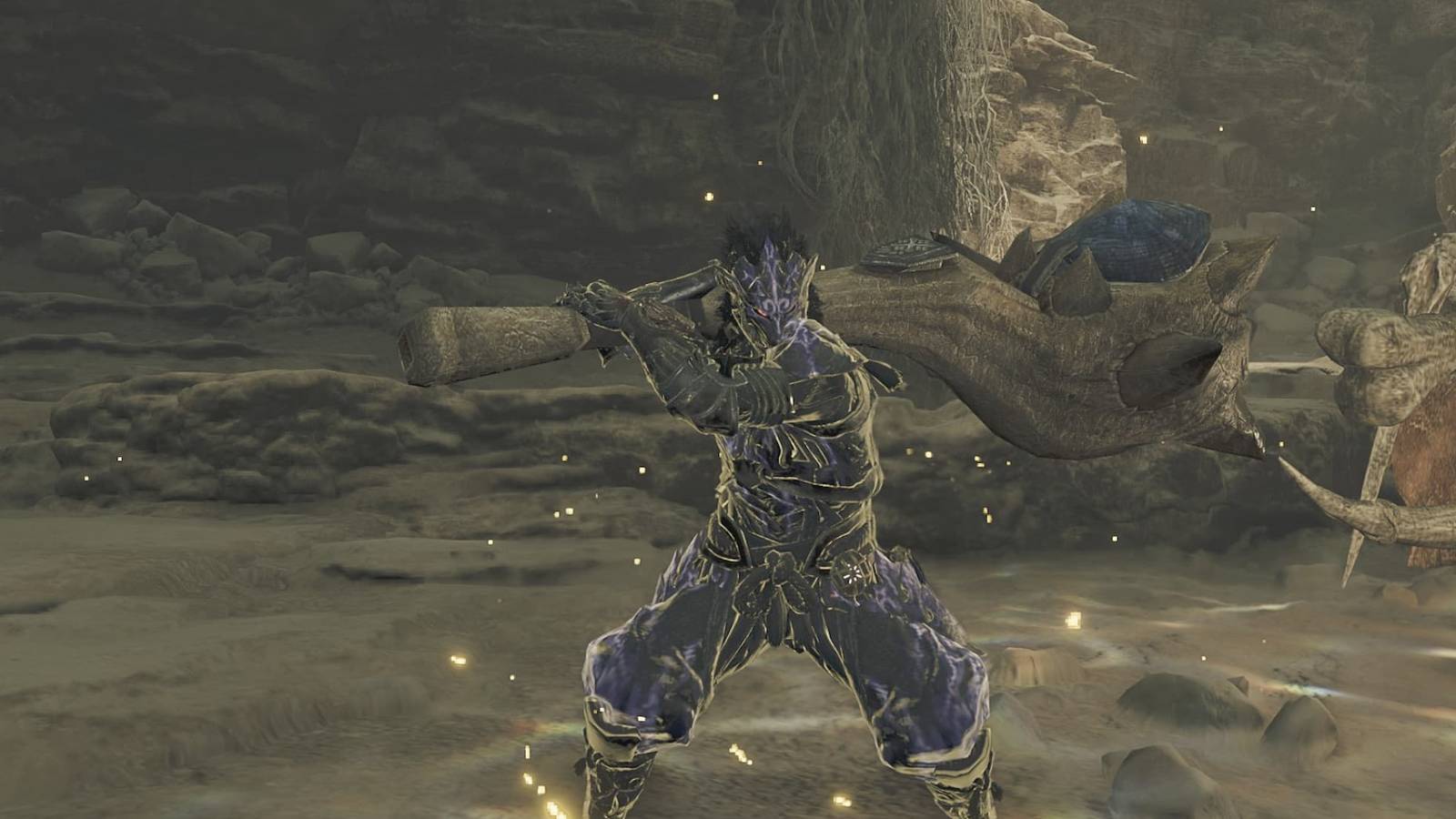 MH Wilds Bone Hunting Horn with Ebony Odogaron Set