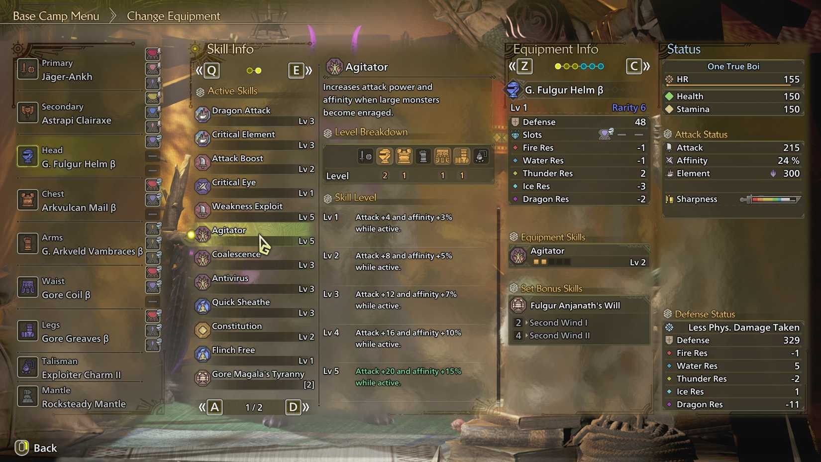 MH Wilds Agitator skill effect