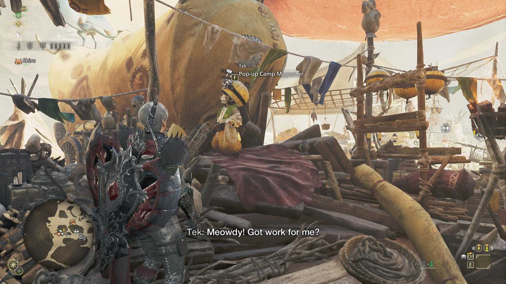 MH Wilds Pop-up Camp Meowster