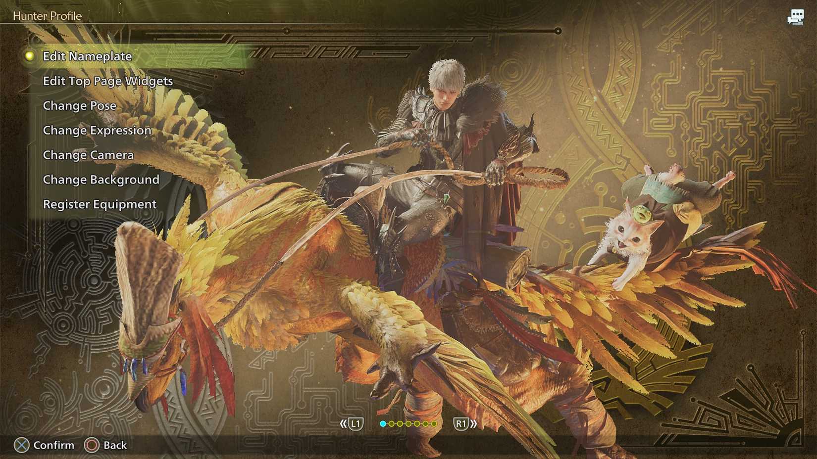 Editing Hunter Profile in MH Wilds