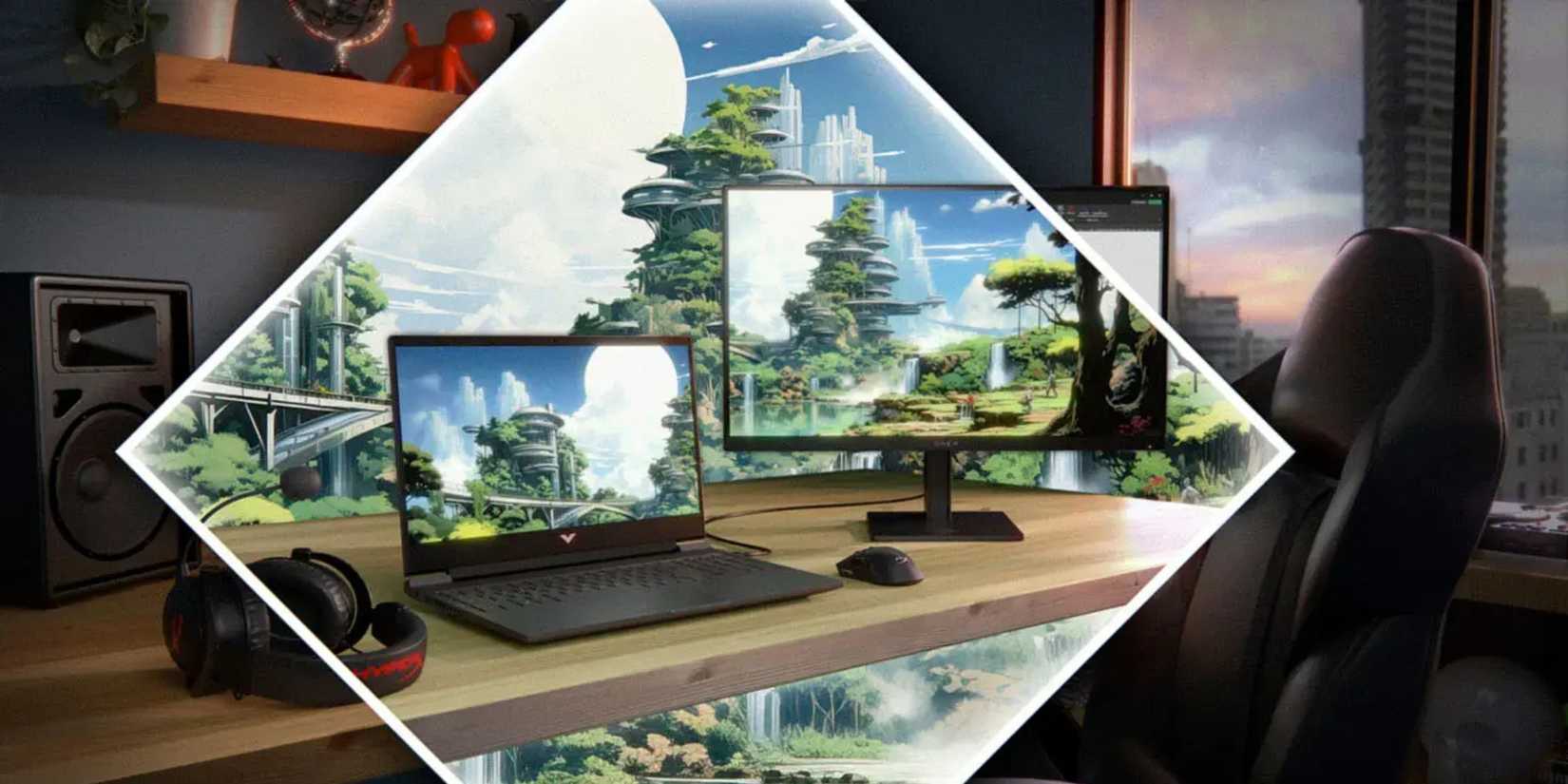 HP - Victus 16.1" Gaming Laptop - AMD Ryzen 7-8845HS - 16GB DDR5 Memory - NVIDIA GeForce RTX 4070 