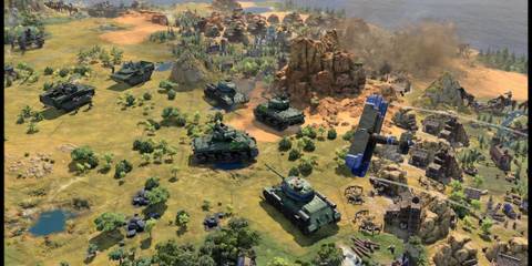 Civilization 7 Modern Era Tanks and Planes