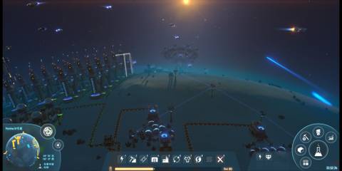 Night Time on a Planet in Dyson Sphere Program