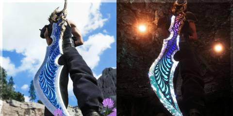 An image of Cloud Strife in the Zantetsuken weapon mod for Final Fantasy 7 Rebirth 