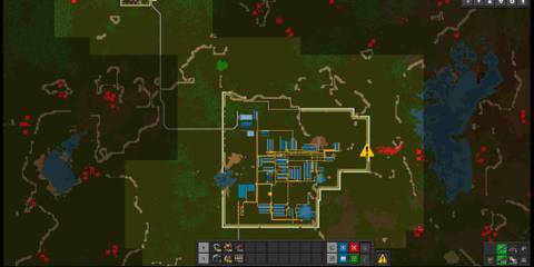 Using the Map in Factorio to Identify Issues
