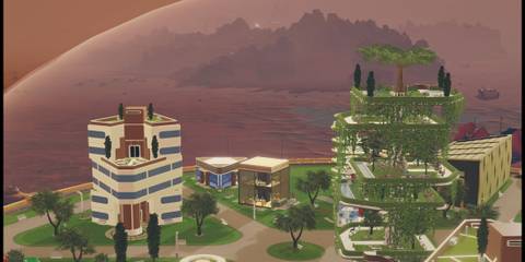 Colony Housing Inside a Surviving Mars Dome