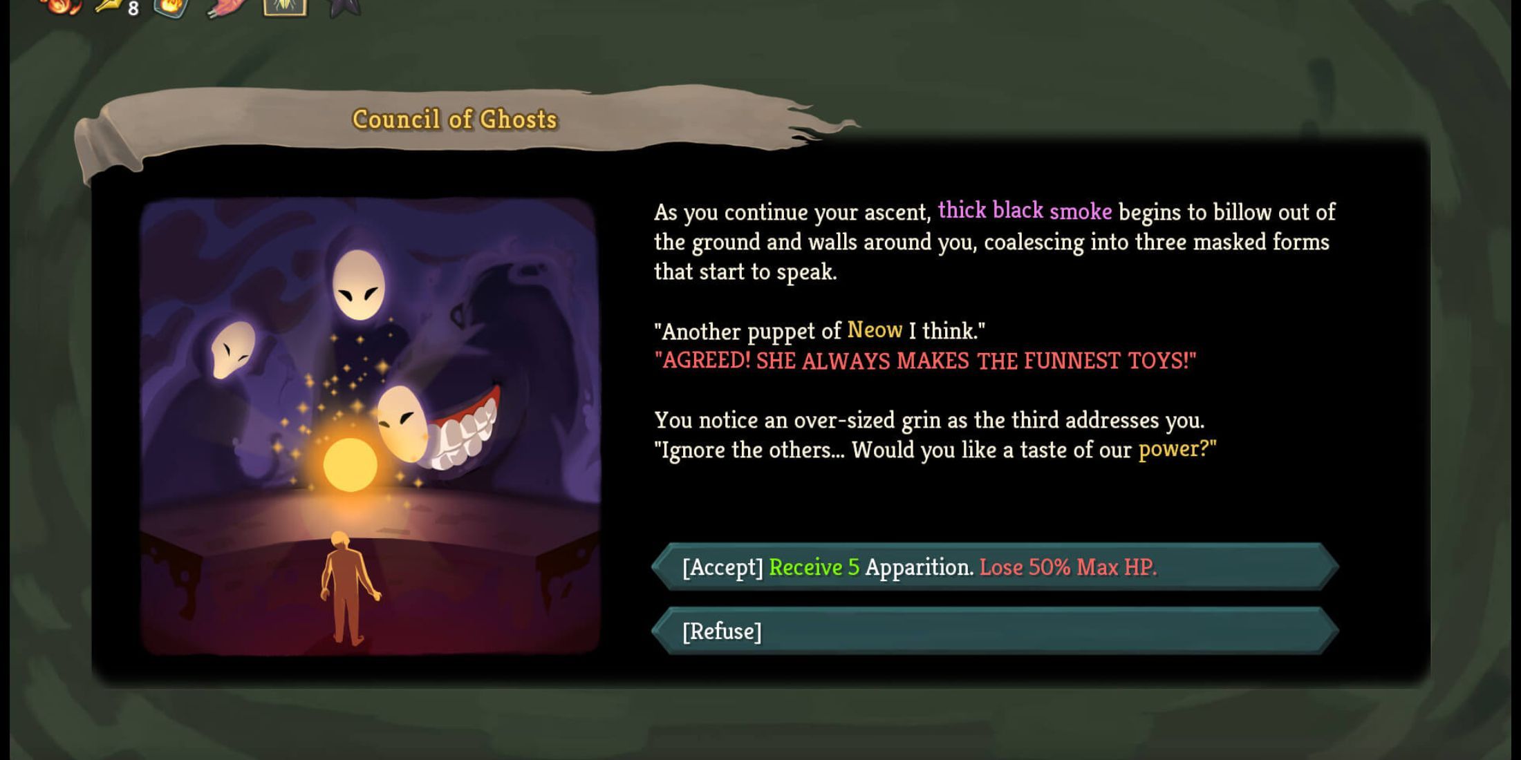 An Event Choice In Slay the Spire