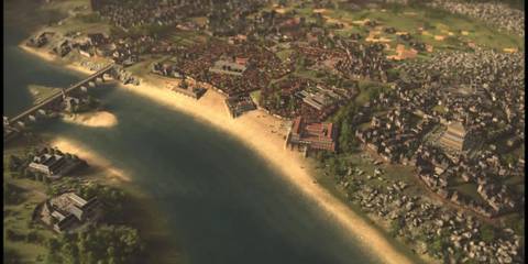 A Town in Memoriapolis Next to a River