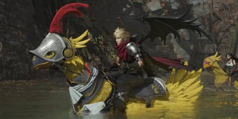 An image of Cloud Strife in the Kingdom Hearts outfit mod for Final Fantasy 7 Rebirth mod