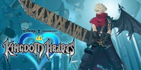 An image of Cloud Strife in the Kingdom Hearts outfit mod for Final Fantasy 7 Rebirth mod