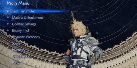 An image of Cloud Strife in the Saber style mod for Final Fantasy 7 Rebirth mod