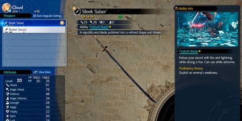 An image of Cloud Strife in the Murasame weapon mod for Final Fantasy 7 Rebirth mod