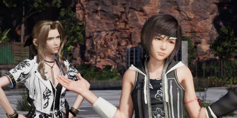 An image of Yuffie in the Yuffie Advent Children outfit mod for Final Fantasy 7 Rebirth