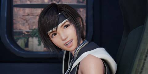 An image of Yuffie in the Yuffie Advent Children outfit mod for Final Fantasy 7 Rebirth