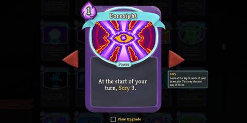 Foresight purple card info