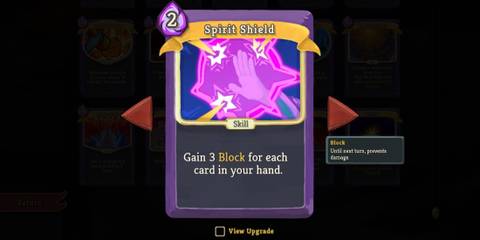 Spirit shield purple card info