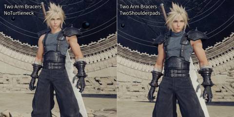 An image of Cloud Strife in the texture tweaks mod for Final Fantasy 7 Rebirth 