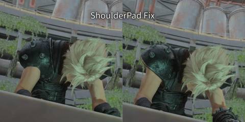 An image of Cloud Strife in the texture tweaks mod for Final Fantasy 7 Rebirth 