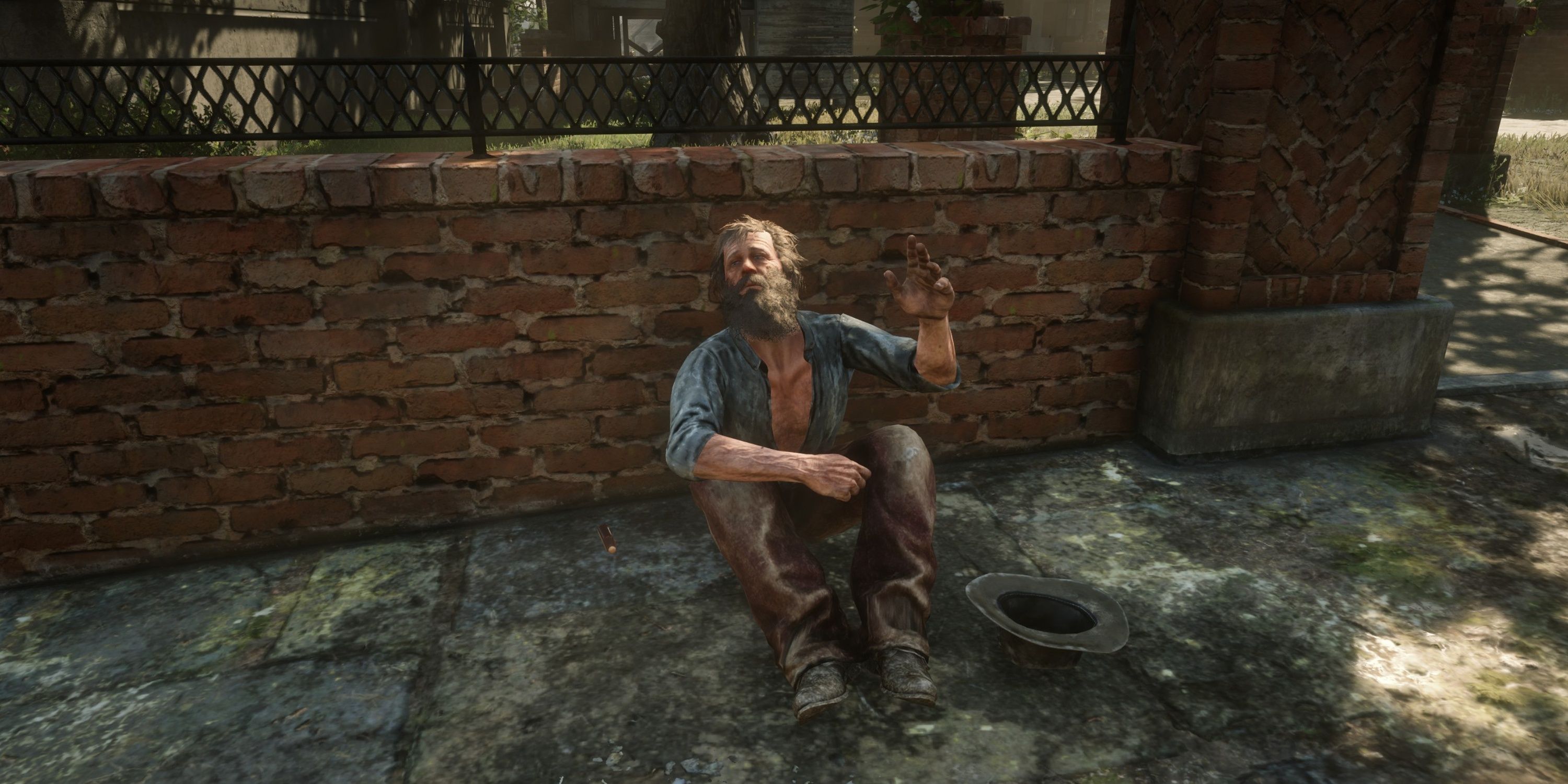 a begger in saint denis