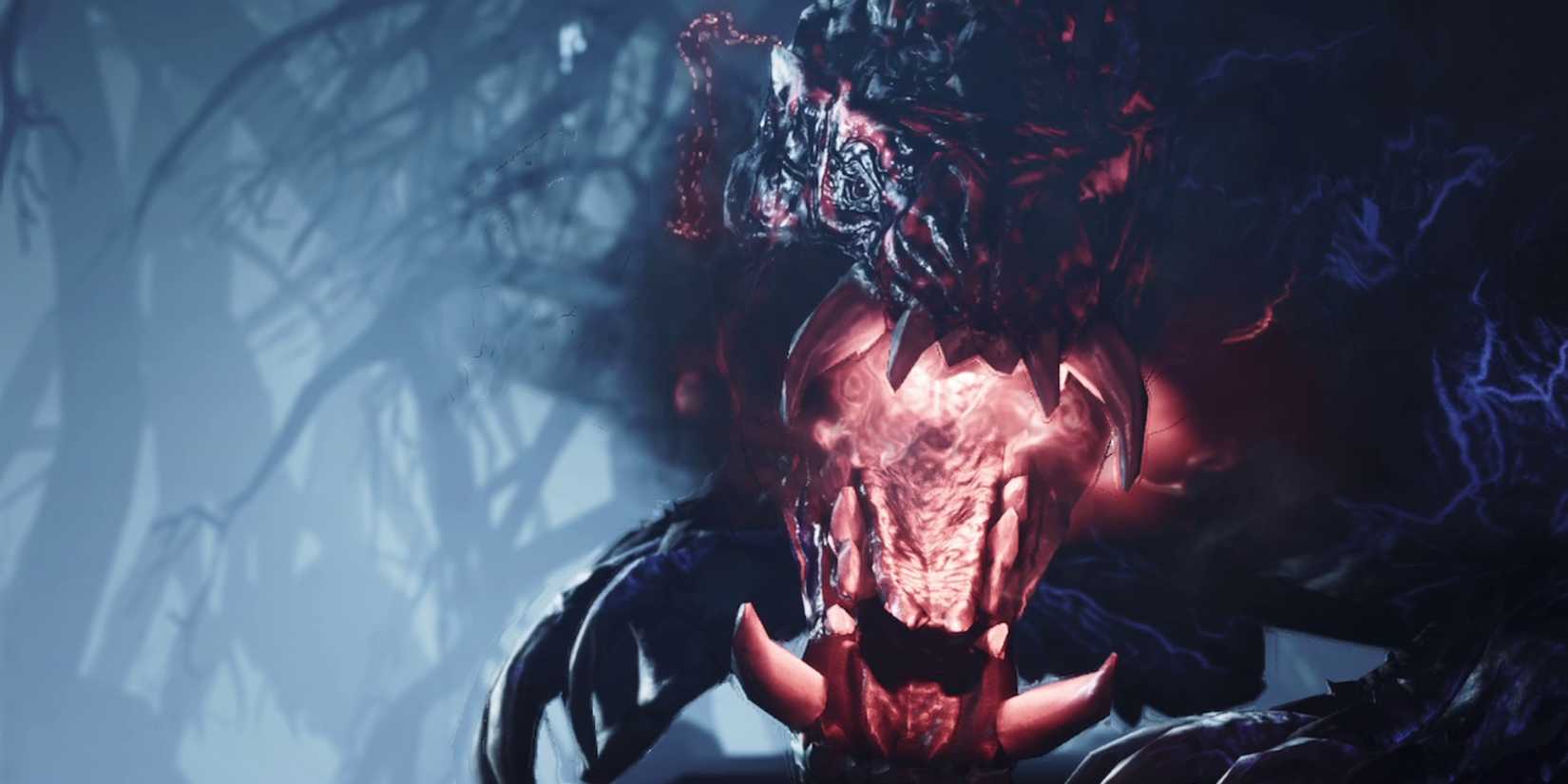 a guardian ebony odogaron in monster hunter wilds