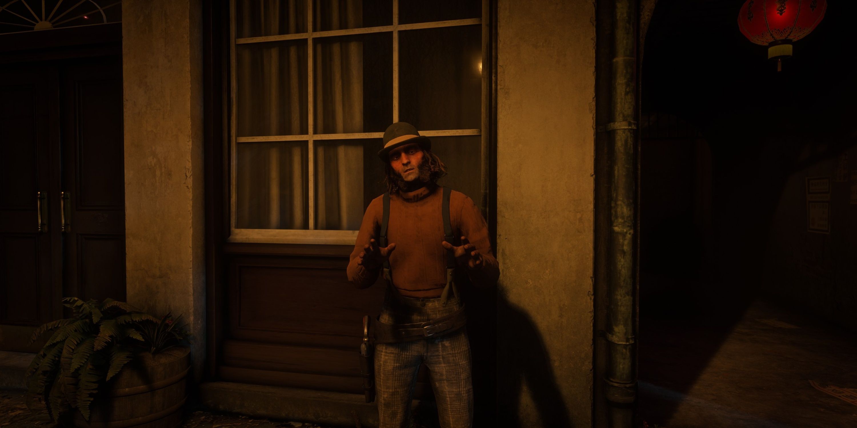 a man stands in an alleyway in saint denis