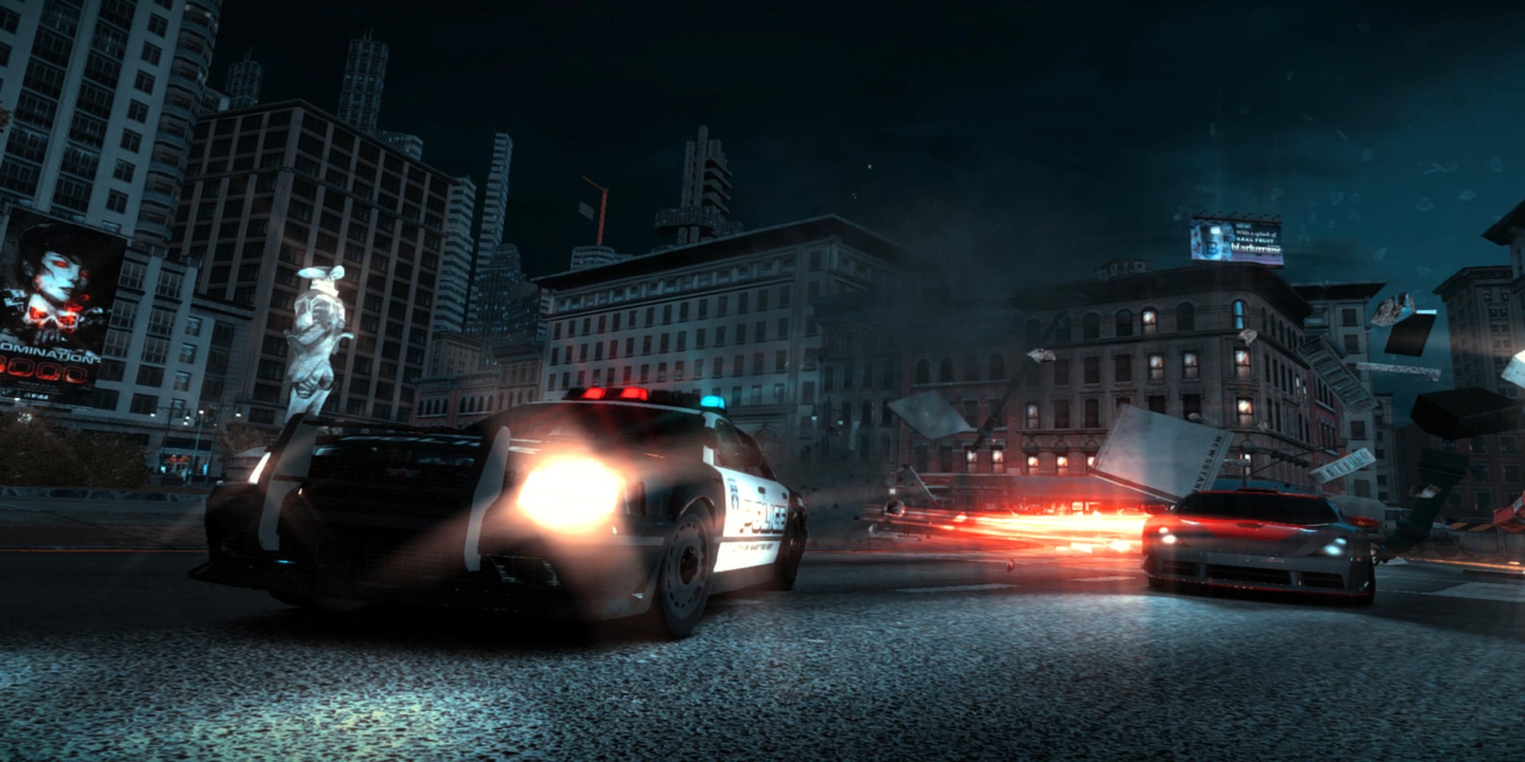 A police car in Ridge Racer Unbounded