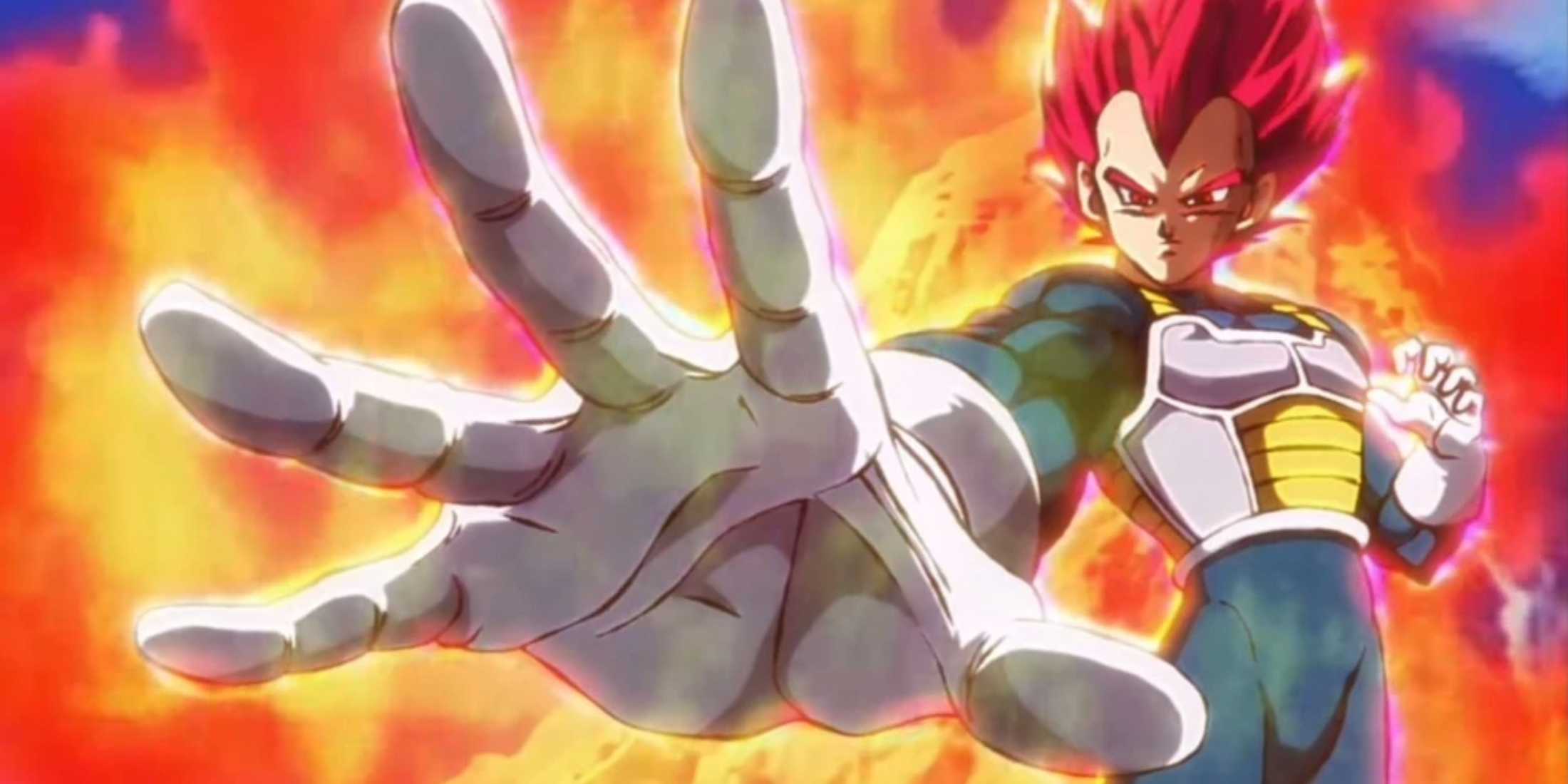 Vegeta Super Saiyan God Mode.