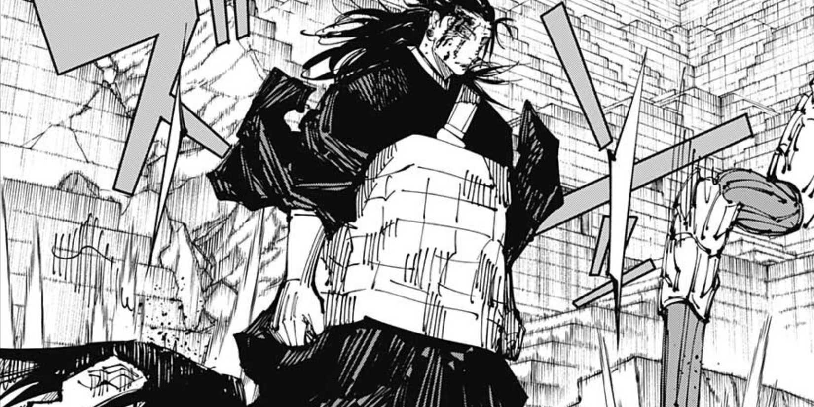 Kenjaku using the antigravity system JJK