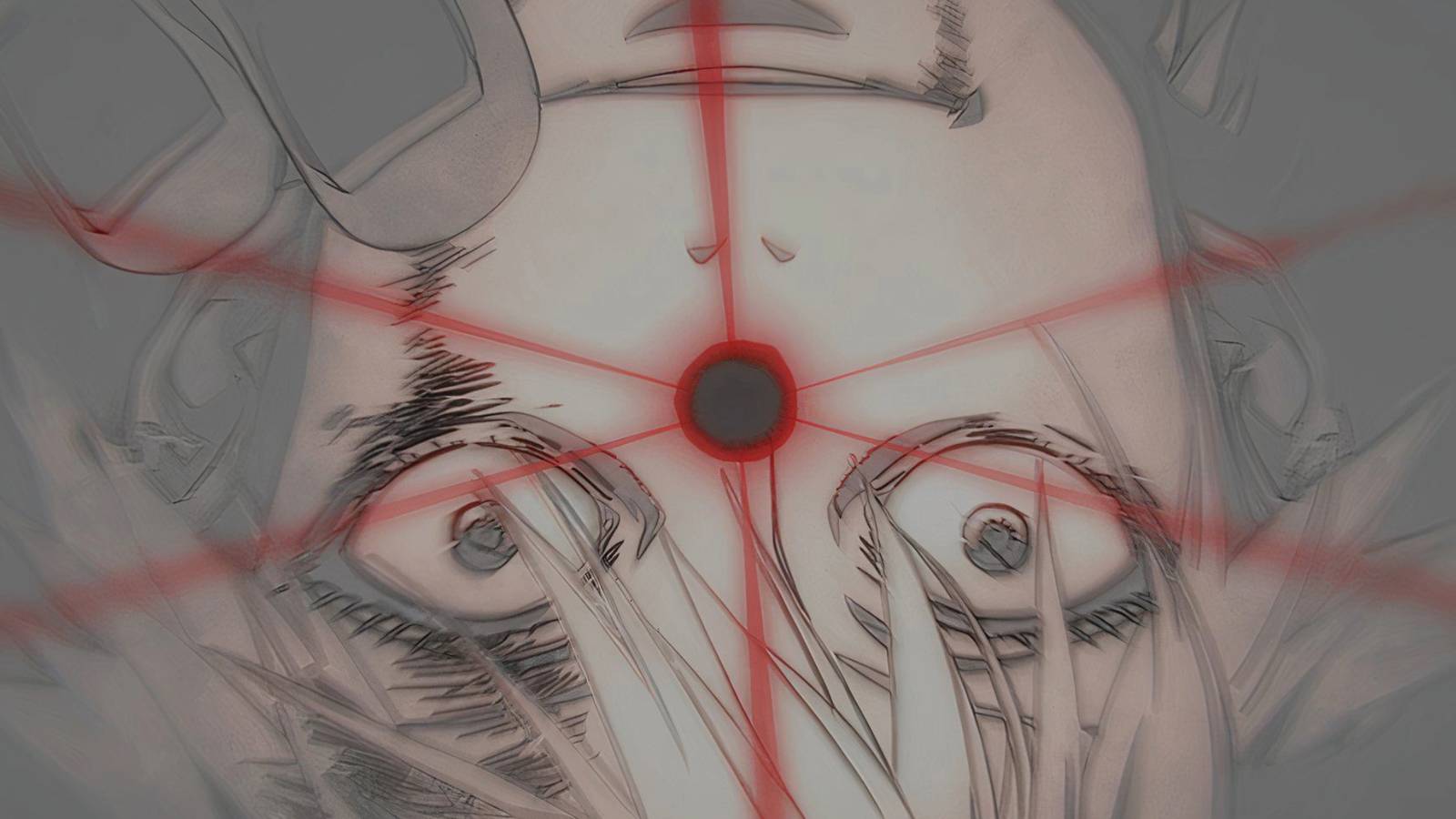 Satoru Gojo in Jujutsu Kaisen forming a ball of red positive energy