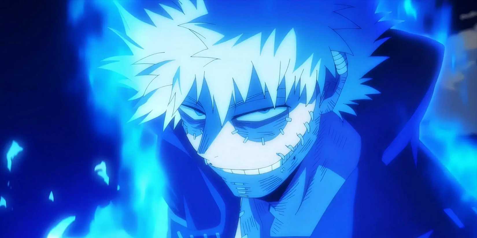 Dabi's Blueflame quirk in My Hero Academia
