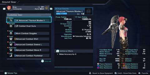 Advanced Titanium Blades 2 in Xenoblade Chronicles X Definitive Edition